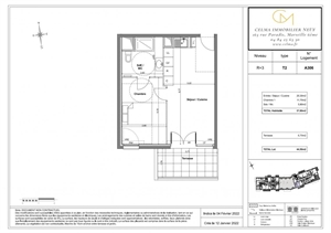 t2 à la vente -   83300  DRAGUIGNAN, surface 38 m2 vente t2 - UBI414466955